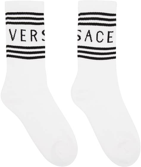 versace sock trainers|Versace socks vintage white.